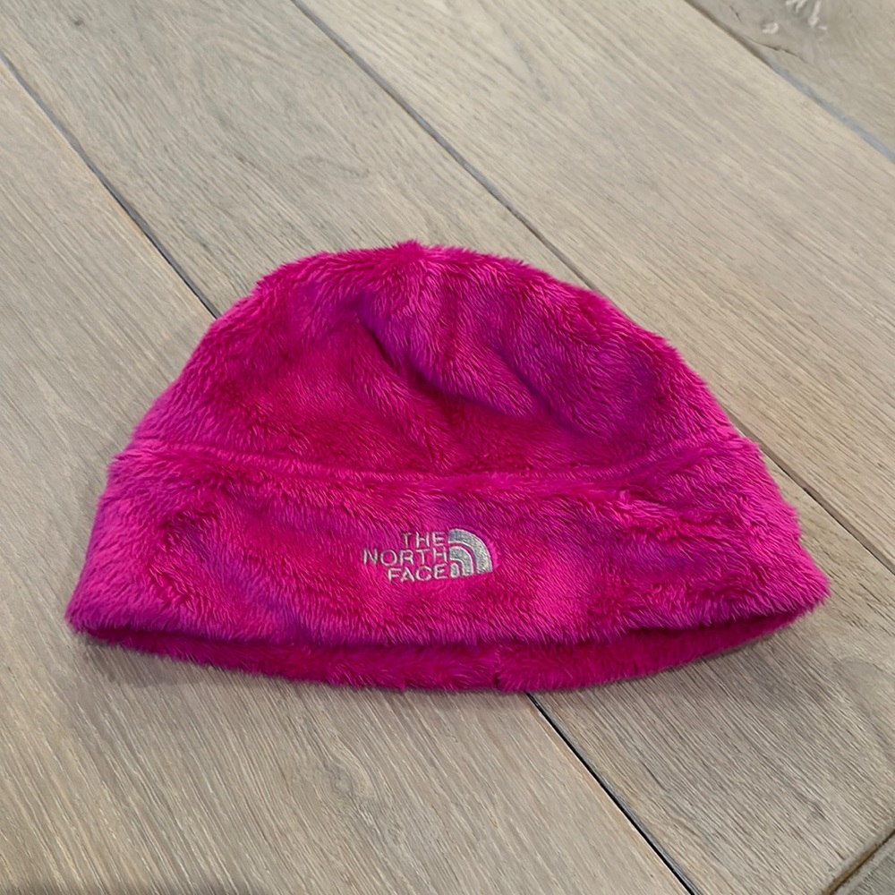 North Face Hot Pink Fleece Hat Girls Size Small